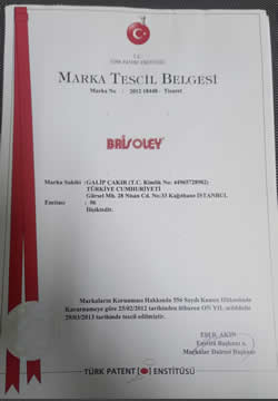Trademark registration certificate
